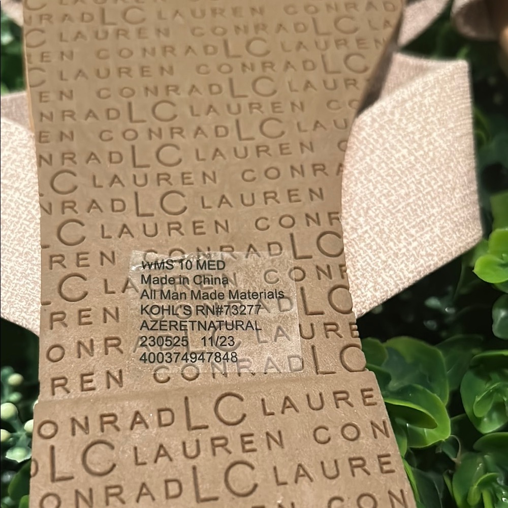 LC Lauren Conrad Tan Minimalist Slide Sandals - Picture 3 of 8
